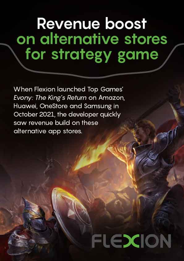 Revenue boost on alternative stores for strategy game